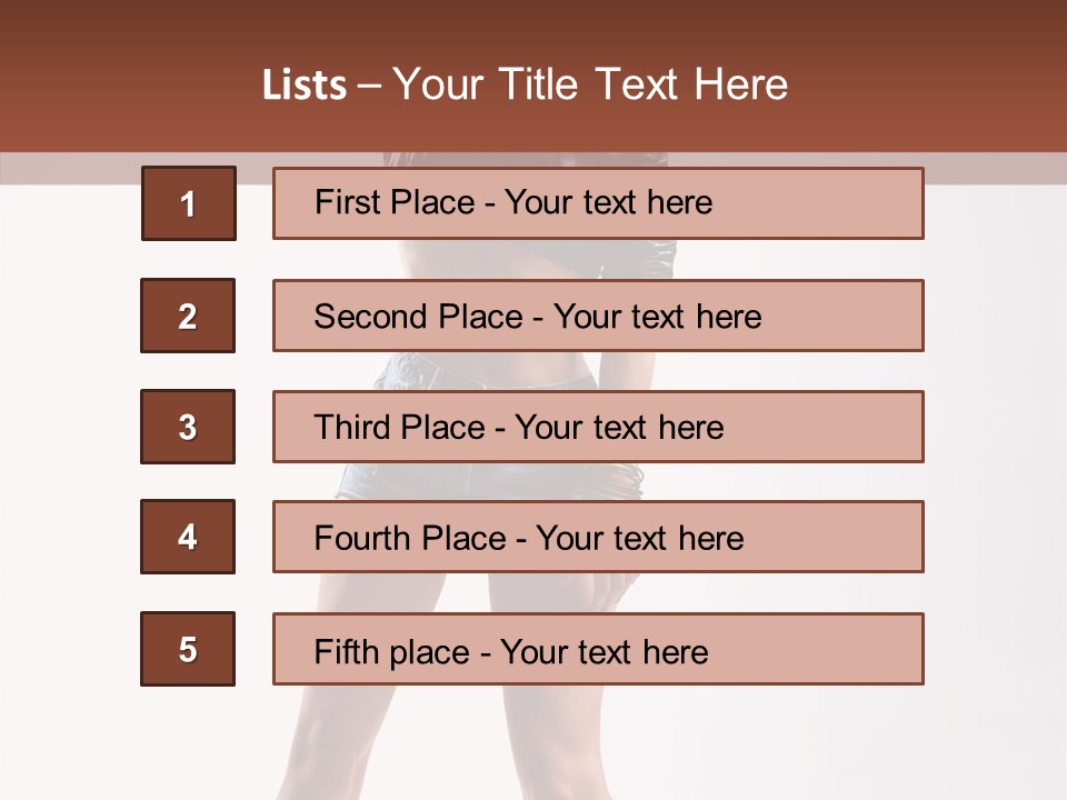 Woman Pretty Figure PowerPoint Template