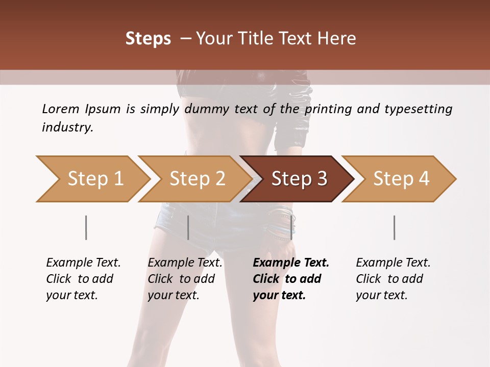 Woman Pretty Figure PowerPoint Template