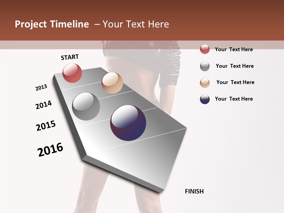 Woman Pretty Figure PowerPoint Template