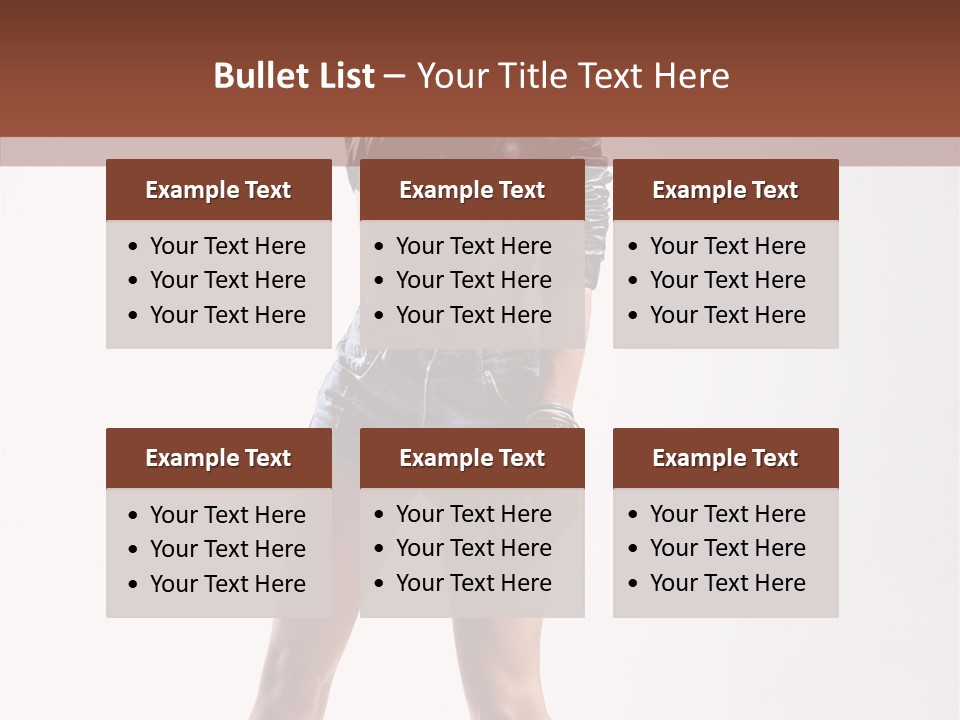 Woman Pretty Figure PowerPoint Template