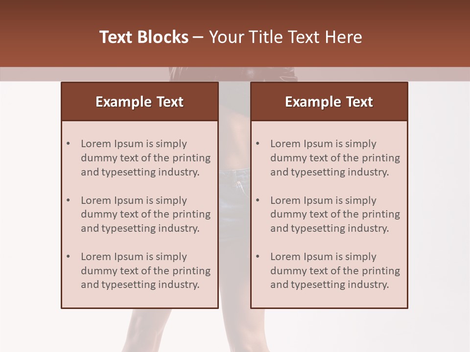 Woman Pretty Figure PowerPoint Template