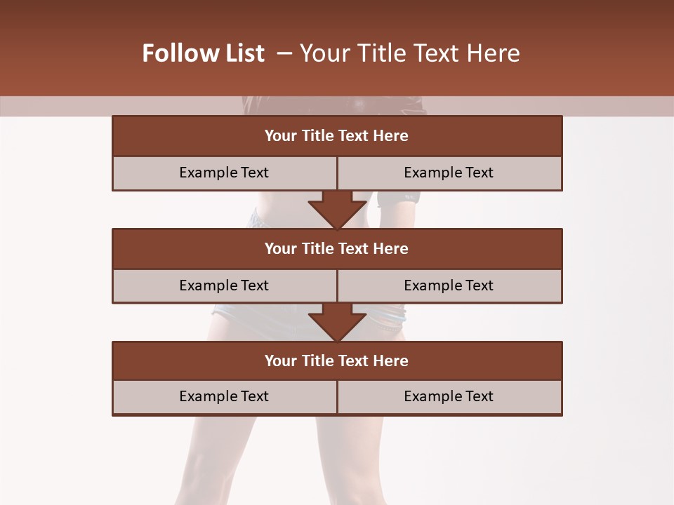Woman Pretty Figure PowerPoint Template