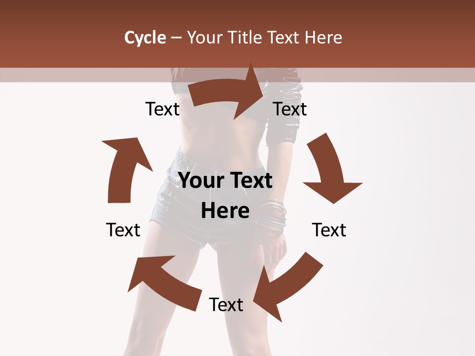 Woman Pretty Figure PowerPoint Template