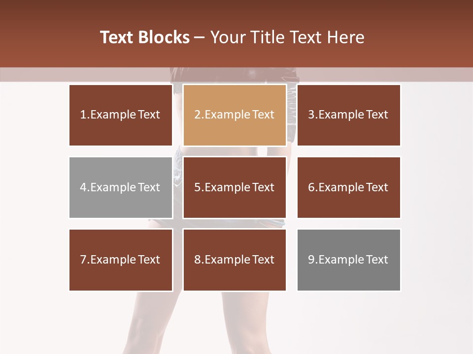 Woman Pretty Figure PowerPoint Template