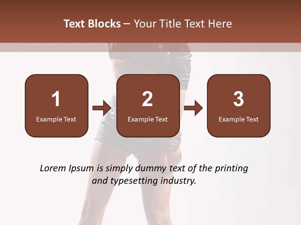 Woman Pretty Figure PowerPoint Template