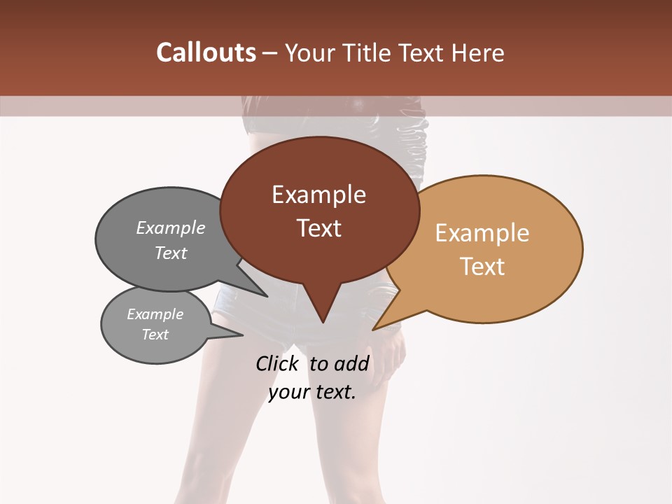 Woman Pretty Figure PowerPoint Template