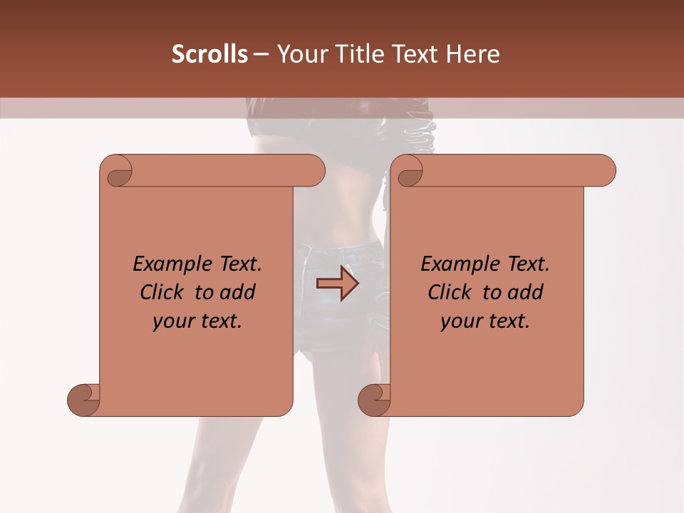 Woman Pretty Figure PowerPoint Template