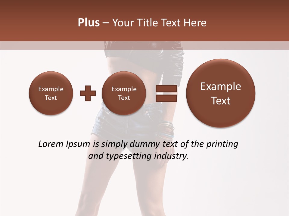 Woman Pretty Figure PowerPoint Template