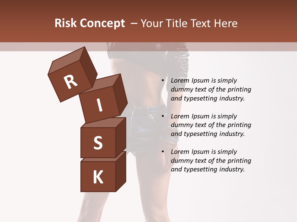 Woman Pretty Figure PowerPoint Template