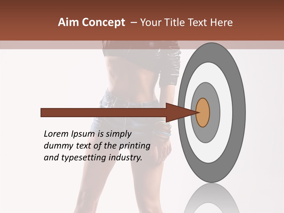 Woman Pretty Figure PowerPoint Template