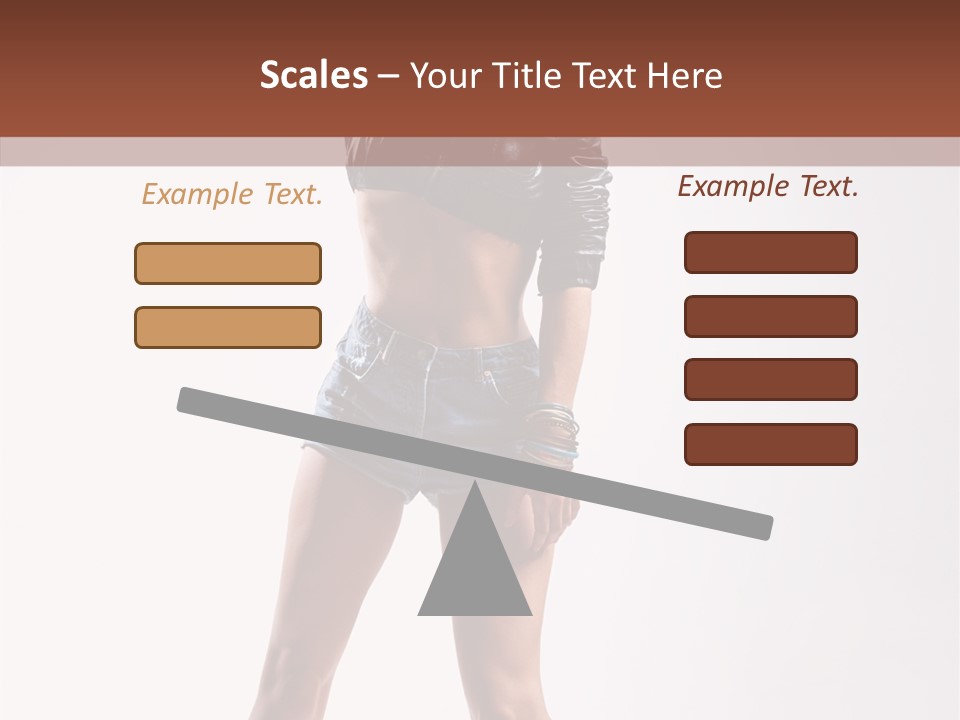 Woman Pretty Figure PowerPoint Template
