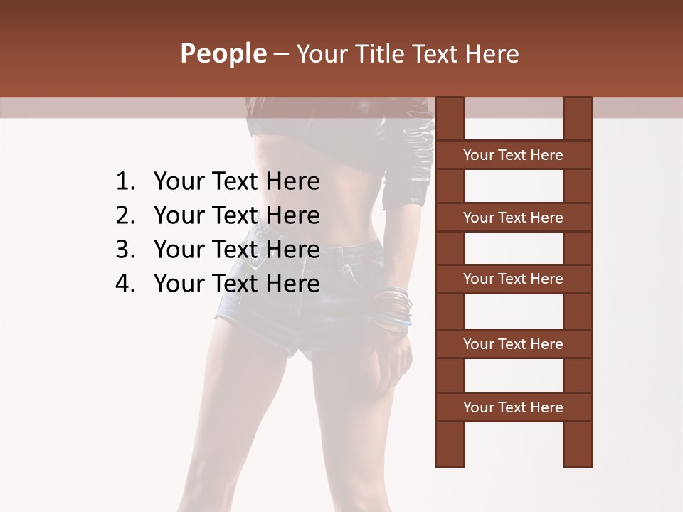 Woman Pretty Figure PowerPoint Template