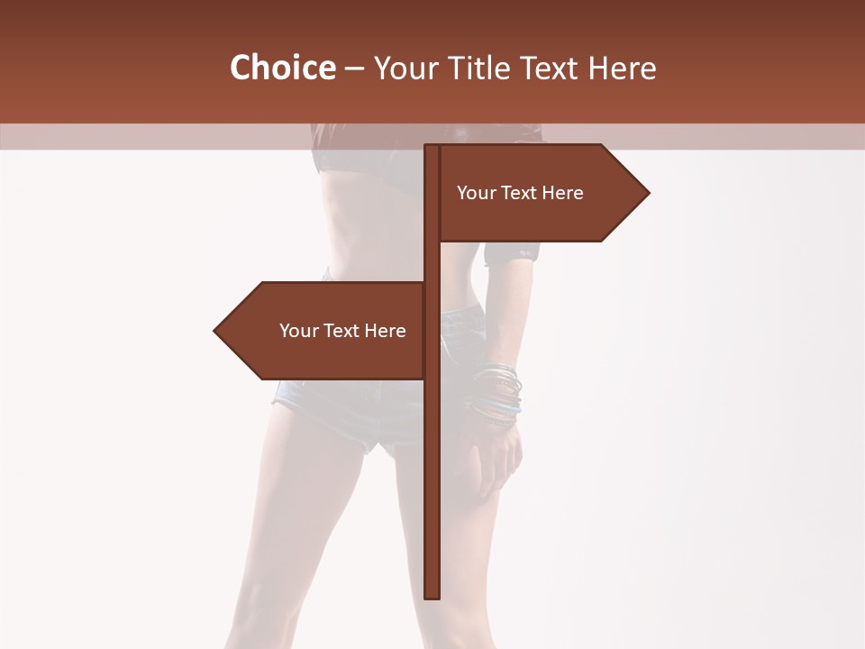 Woman Pretty Figure PowerPoint Template