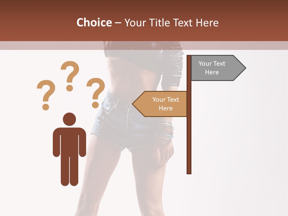 Woman Pretty Figure PowerPoint Template