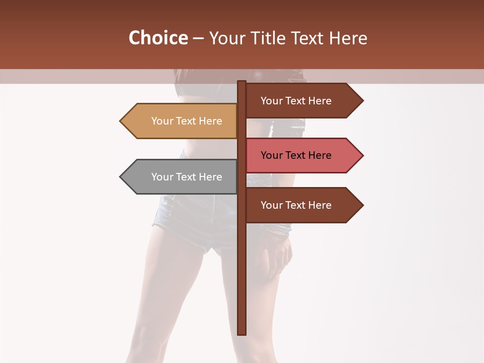 Woman Pretty Figure PowerPoint Template