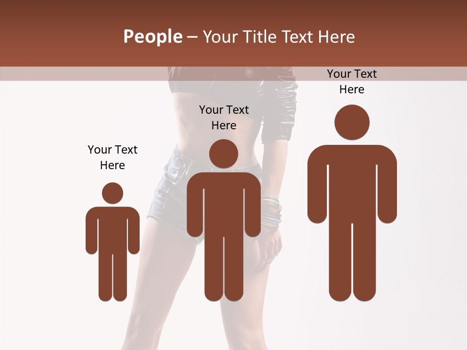 Woman Pretty Figure PowerPoint Template