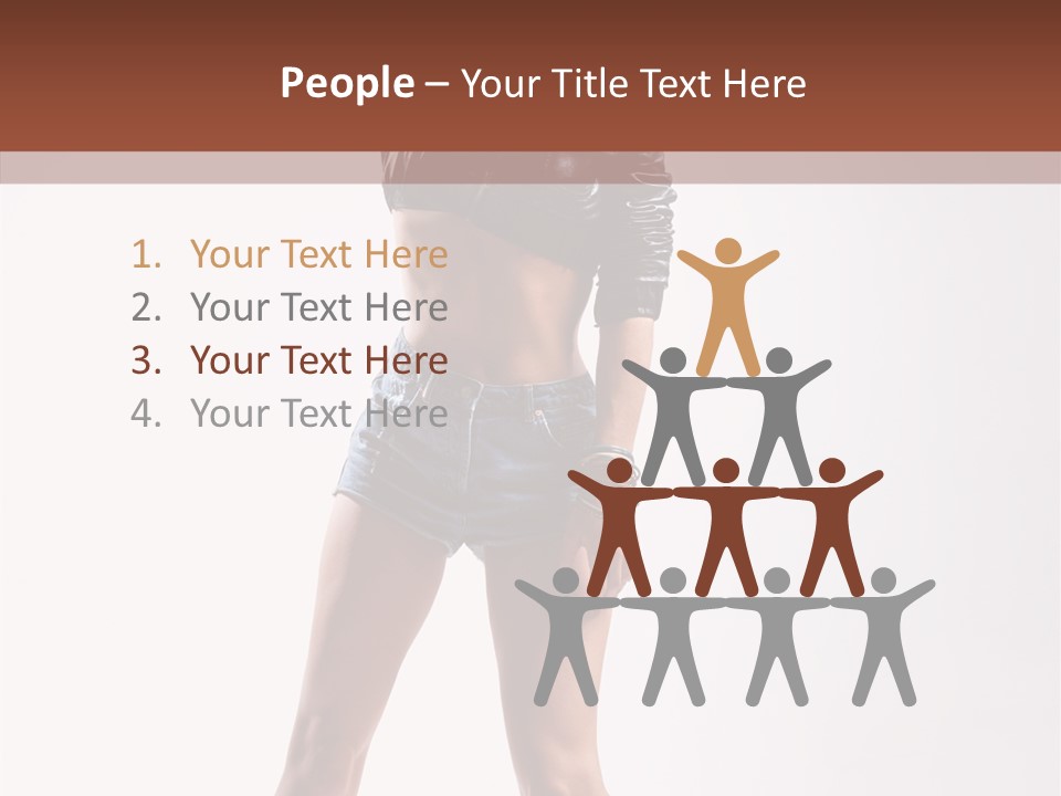 Woman Pretty Figure PowerPoint Template
