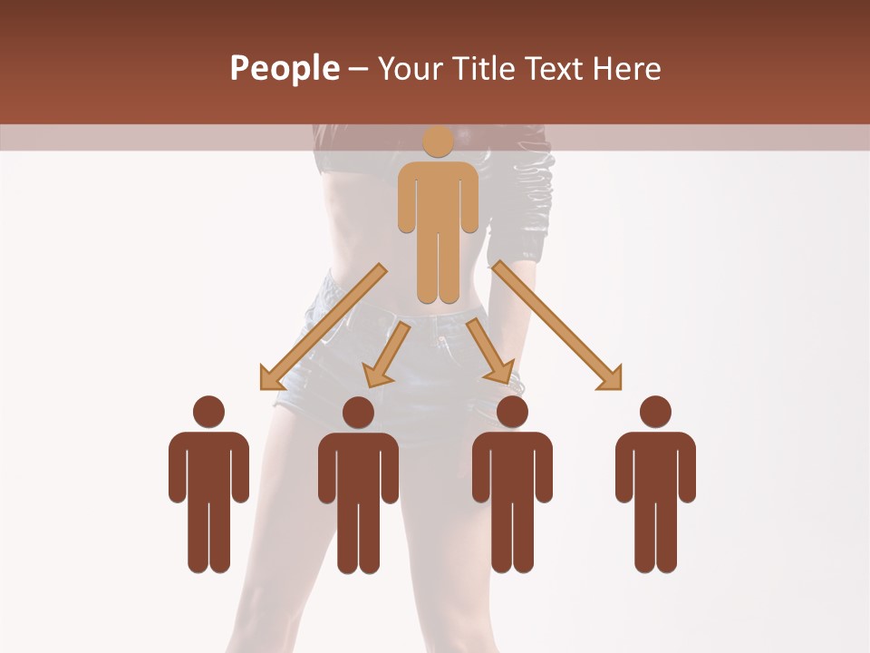 Woman Pretty Figure PowerPoint Template