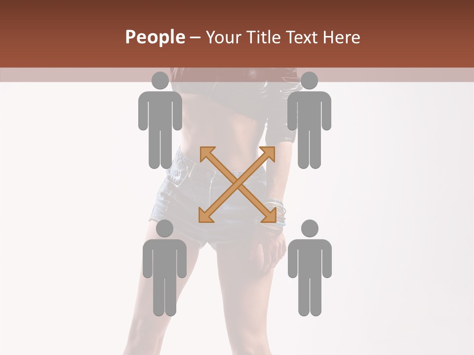 Woman Pretty Figure PowerPoint Template