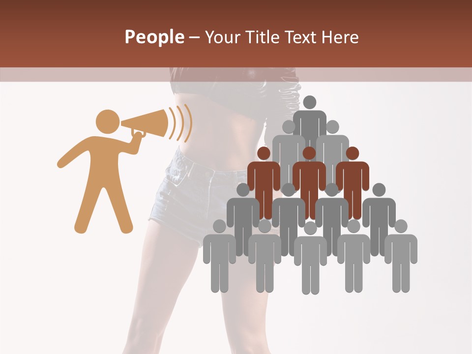 Woman Pretty Figure PowerPoint Template