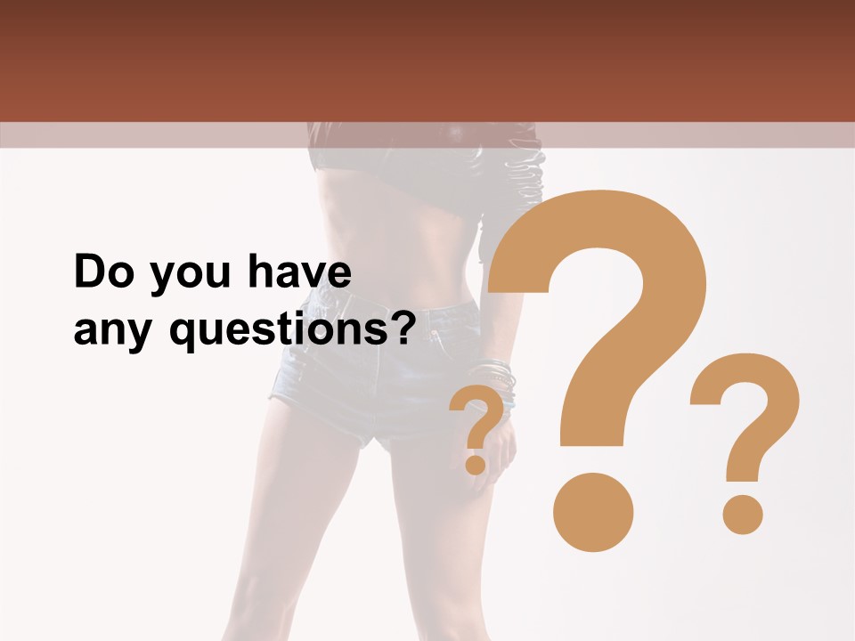 Woman Pretty Figure PowerPoint Template