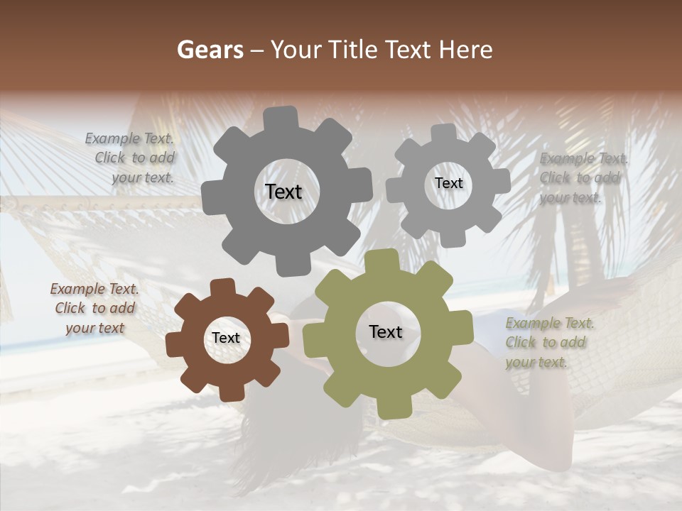Tan Tropical Sea PowerPoint Template