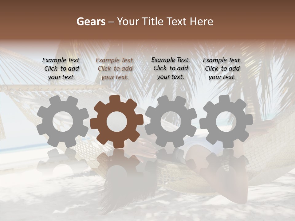 Tan Tropical Sea PowerPoint Template