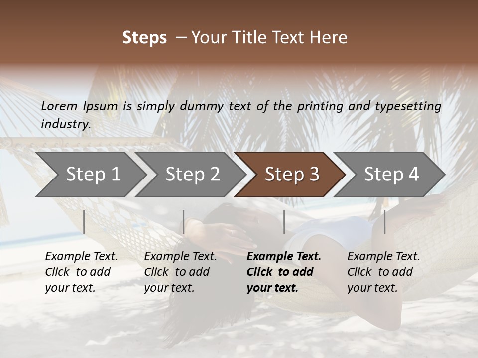 Tan Tropical Sea PowerPoint Template