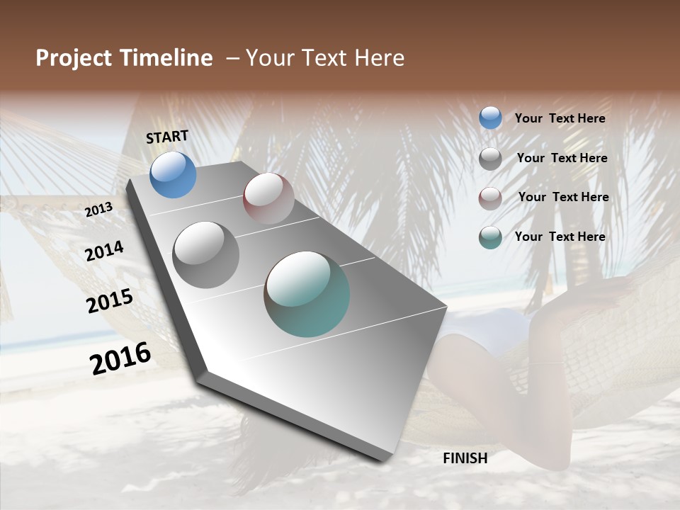 Tan Tropical Sea PowerPoint Template