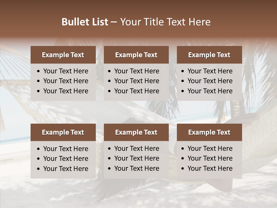 Tan Tropical Sea PowerPoint Template