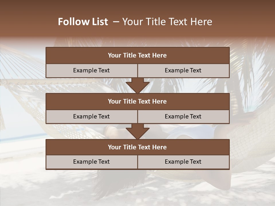Tan Tropical Sea PowerPoint Template