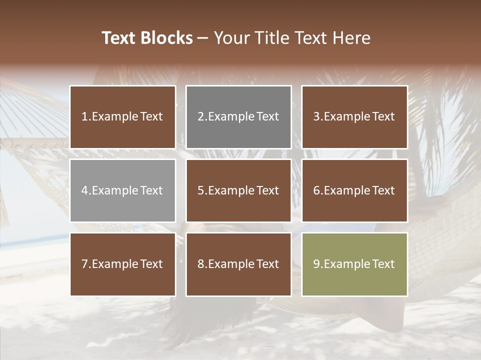 Tan Tropical Sea PowerPoint Template