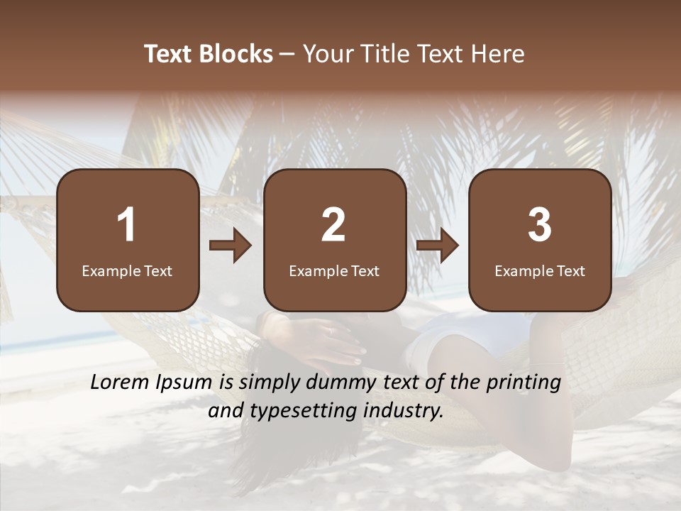 Tan Tropical Sea PowerPoint Template