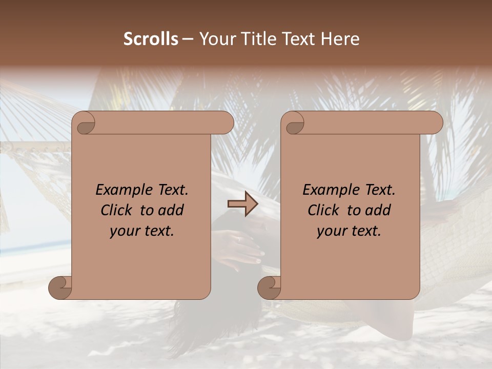 Tan Tropical Sea PowerPoint Template