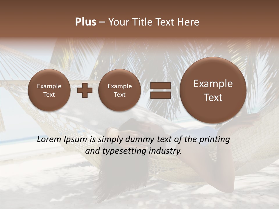 Tan Tropical Sea PowerPoint Template