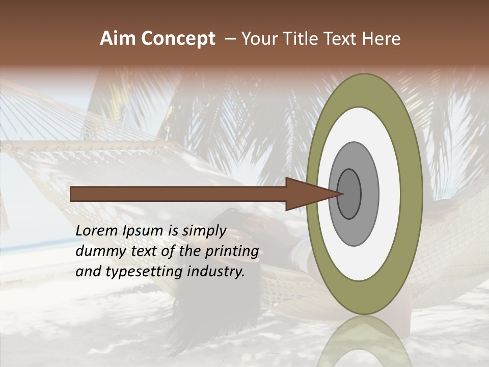 Tan Tropical Sea PowerPoint Template