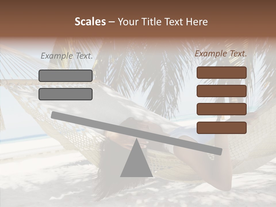 Tan Tropical Sea PowerPoint Template