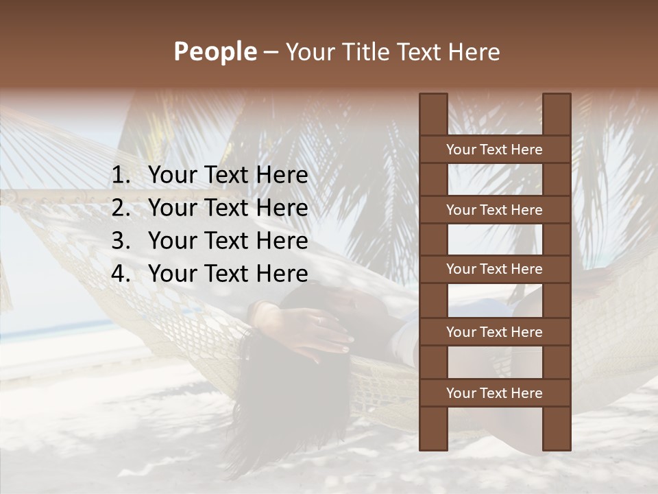 Tan Tropical Sea PowerPoint Template