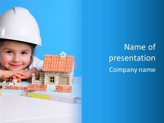 Human Exterior Building PowerPoint Template
