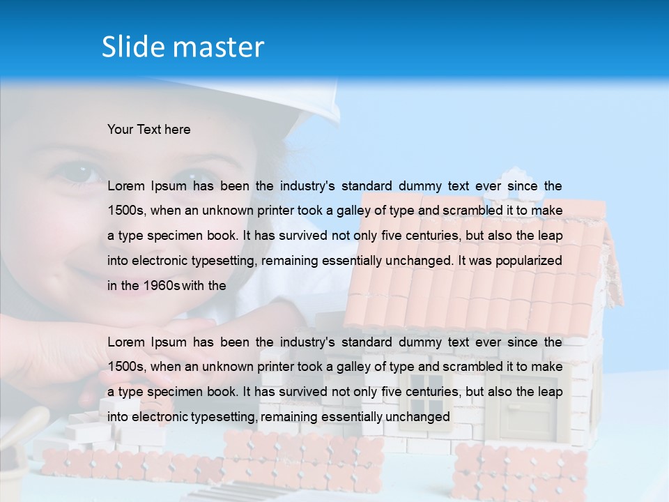 Human Exterior Building PowerPoint Template