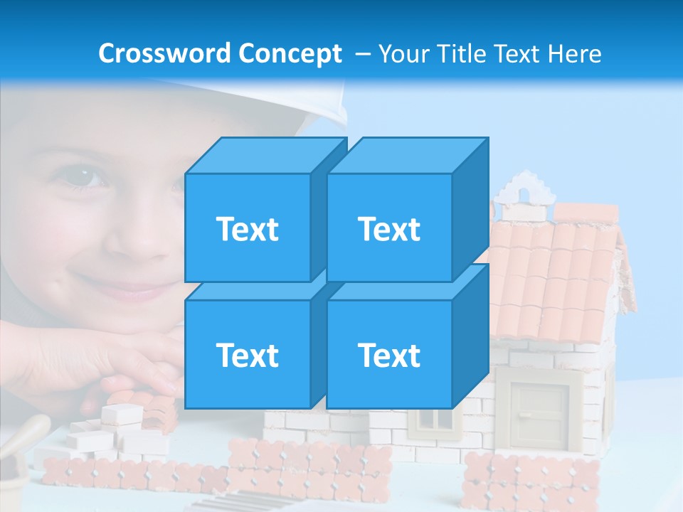 Human Exterior Building PowerPoint Template