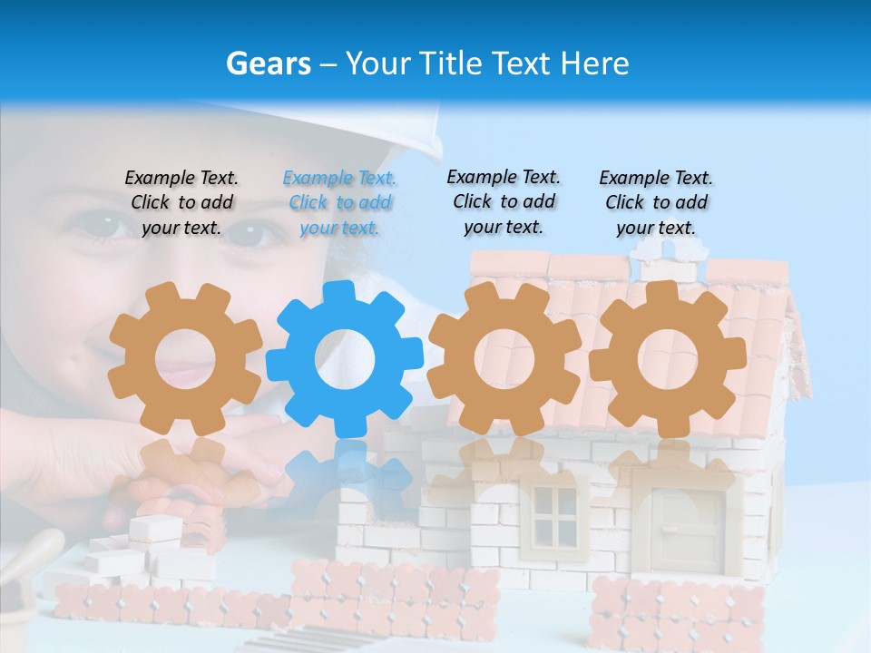 Human Exterior Building PowerPoint Template