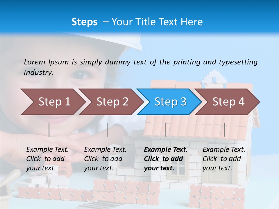 Human Exterior Building PowerPoint Template