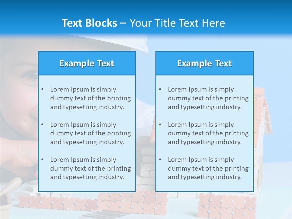 Human Exterior Building PowerPoint Template
