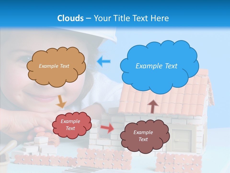Human Exterior Building PowerPoint Template