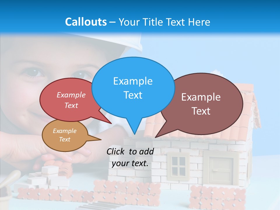 Human Exterior Building PowerPoint Template
