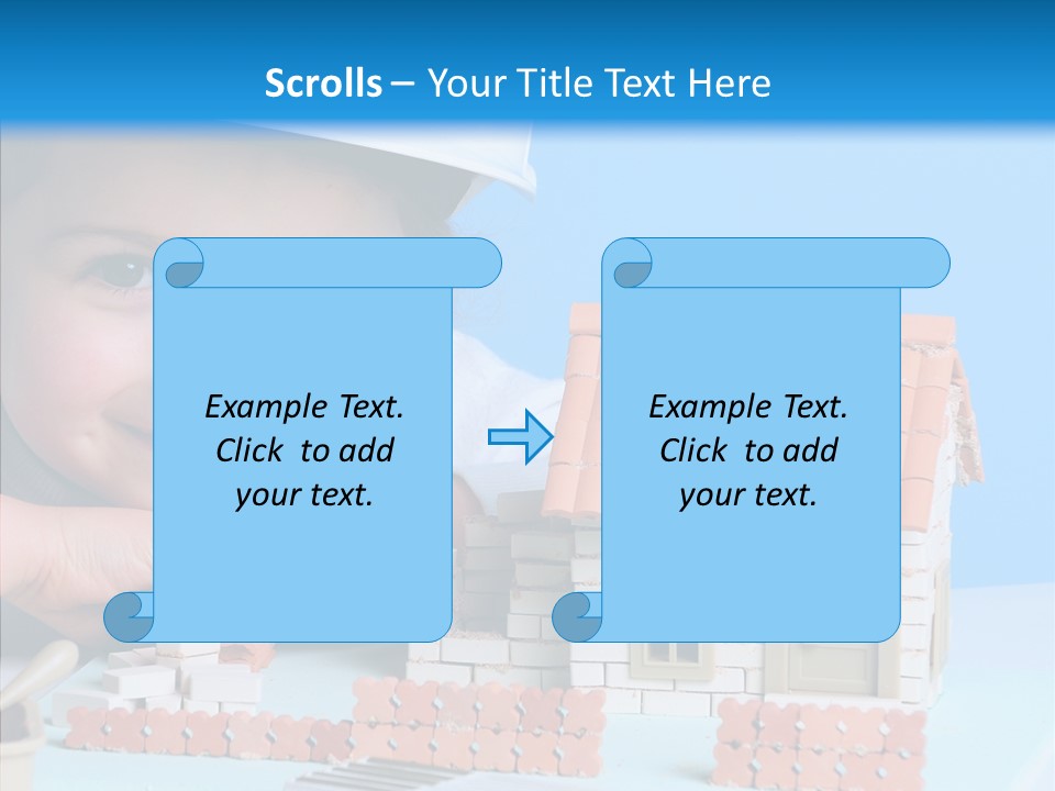 Human Exterior Building PowerPoint Template