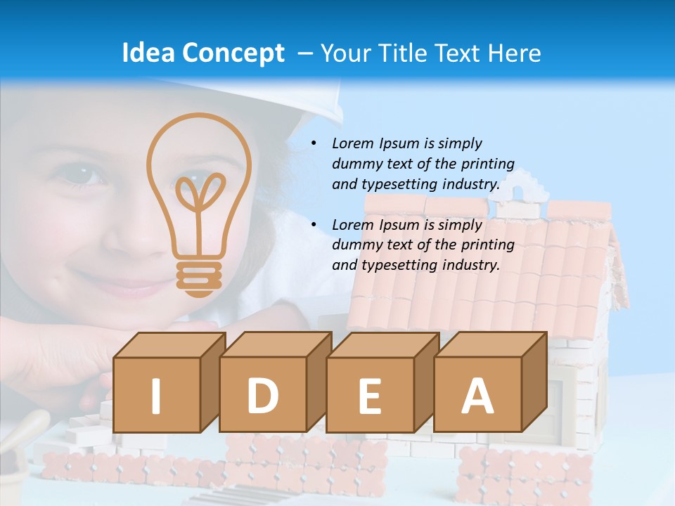 Human Exterior Building PowerPoint Template