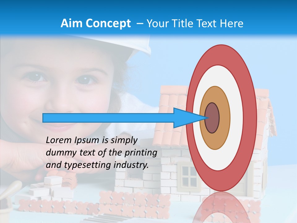 Human Exterior Building PowerPoint Template