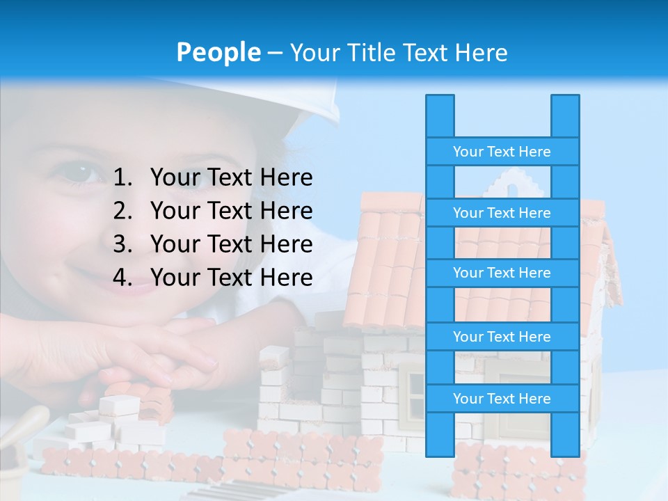 Human Exterior Building PowerPoint Template